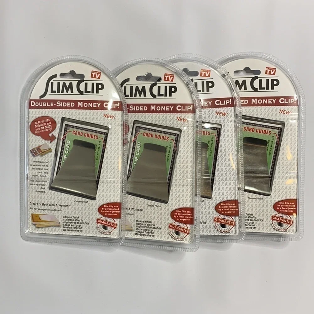 Slim Clip Double Sided Money Clip Bundle (4)